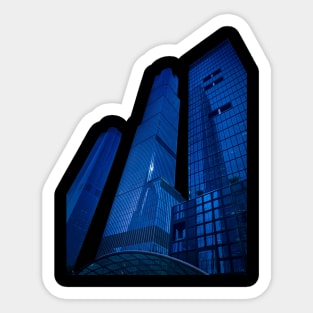 Blue Skyscrapers Manhattan New York City Sticker